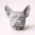 0101.png French Bulldog STL Bust & Magnet – High Detail Dog Sculpture for 3D Printing (Fridge Magnet Model)