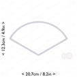 1-3_of_pie~4.5in-cm-inch-top.png Slice (1∕3) of Pie Cookie Cutter 4.5in / 11.4cm