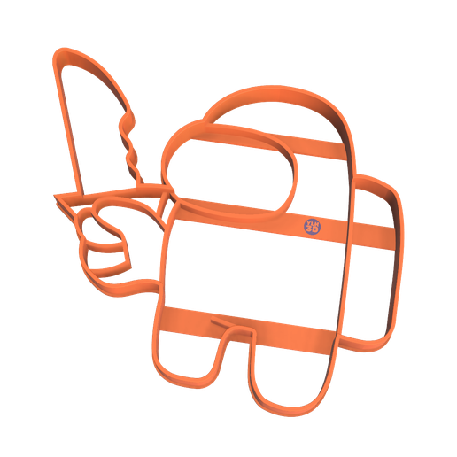 impostor-cuchillo.png Set Cookie Cutters Among Us x7