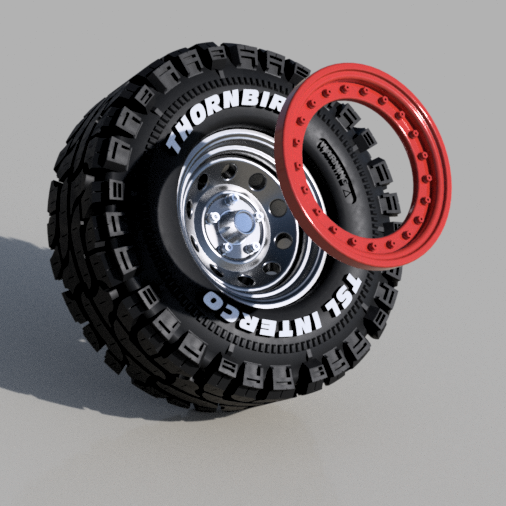 Ss ba! OFFROAD rims with Beadlock and TSL INTERCO MUD tires