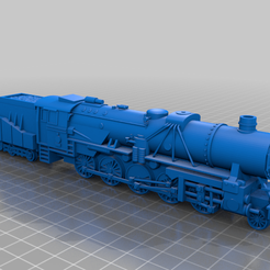 DRB_C52.png STL-Datei DRB Klasse 52 'Kriegslok' Dampflok・3D-Druck-Idee zum Herunterladen