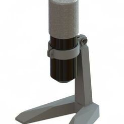 render.jpg Archivo STL Condenser BM800 Microphone Stand・Objeto imprimible en 3D para descargar