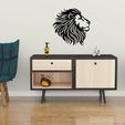 mockup4.jpg 013 Lion Head Wall Decor Art 3D Print Laser Cut Files