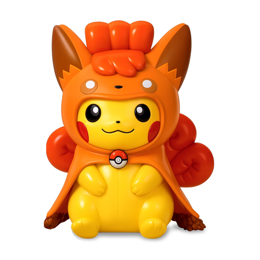 🦸 Pikachu Figure with Vulpix Cosplay – Printable 3D Model・Archivo STL ...