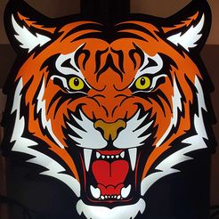 ggh.jpg STL file tiger tiger lamp・3D printer design to download