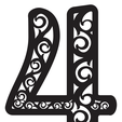 2019-11-19-25.png Vectors Laser Cutting - CNC - Fretworked numbers model 1