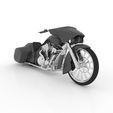 8.jpg Bagger Chopper Motorcycle for 3D Print