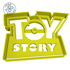 Toy-Story-Logo-6cm-2pc.png Logo - Toy Story - Cookie Cutter - Fondant - Polymer Clay