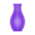Nordic vase with Stripes - vase mode.stl Nordic Vase with a stripe pattern. Designed to be printed in vase mode.