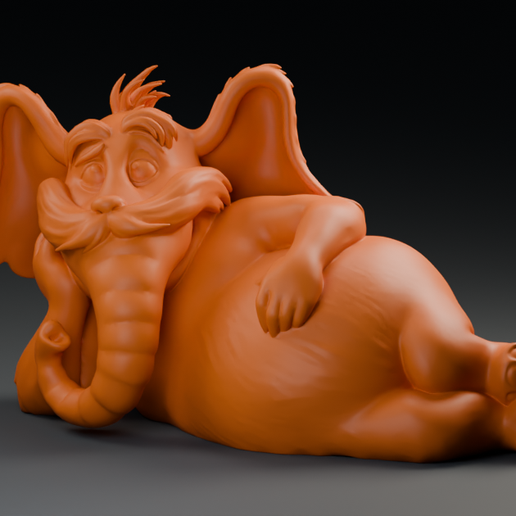 Hortorax – Fusión de Horton y El Lorax | Figura 3D divertida