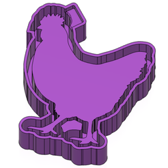 hen-2.png STL file HEN FRESHIE MOLD - 3D MODEL MOLDING FOR MAKING SILICONE MOULD・3D printable model to download