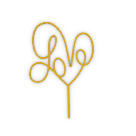 CAKE TOPPER - CAKE TOPPER - LOVE 3D model
