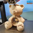 KOZA-TEDDY-BEAR-01.jpg STL-Datei Valentins-Teddybär-Ornament ohne Stützen an Ort und Stelle gedruckt・3D-Druck-Idee zum Herunterladen
