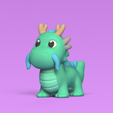 Cod71-Cute-Lung-Dragon-2.png 3D file Cute Lung Dragon・3D printable model to download