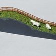 01.jpg Free STL file Terrain-following fences (1-160)・3D printable model to download
