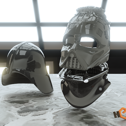 whole.png STL file Darth Vader - 3D Printable Reveal Helmet・3D printer design to download, Geoffro