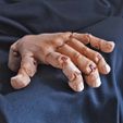 2.jpg Main réaliste articulée - sans support, modèle 3D à imprimer sur place