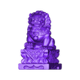 Chinese Stone Lion 01.stl Chinese Stone Lion 3D Model