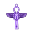 Ankh cross  scarab  Pendant.stl Ankh cross  scarab wing  Pendant