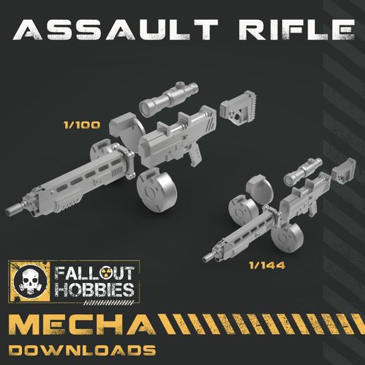 FOH-Mecha-Assault-Rifle.jpg 3D-Datei 1/100 1/144 Mecha-Sturmgewehr・Design zum Herunterladen und 3D-Drucken, FalloutHobbies