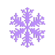 reiter20-1.6-0.7-0.002-50.stl Snowflake growth simulation in BlocksCAD