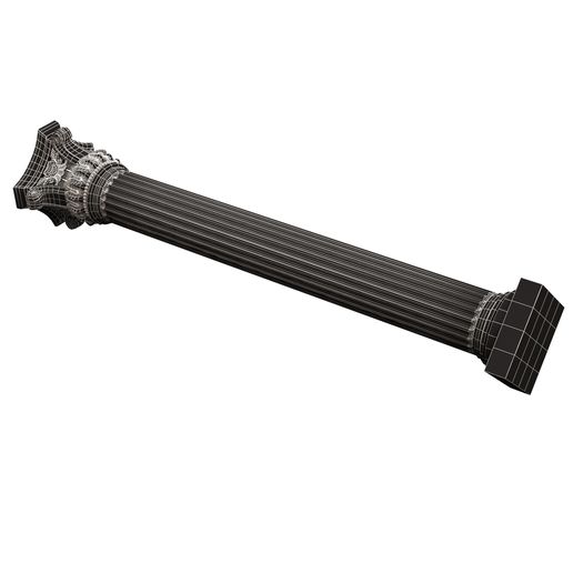 Wireframe-Low-Column-Capital-01003-6.jpg Column Capital 01003