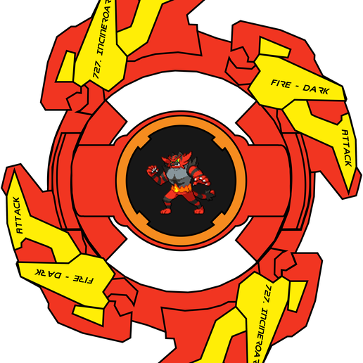 Beyblade Adventure 727. Incineroar