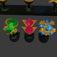 6.jpg 3 Spiritual Stones from Zelda Ocarina of Time: Kokiri's Emerald, Goron's Ruby, Zora's Sapphire