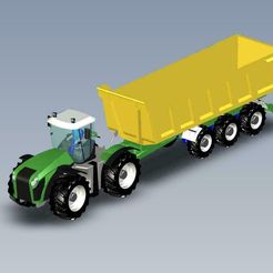Tractor-ansd-Trailer.jpg Truck 3D, Trainer 3D, Print3D, Truck
