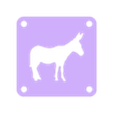 Donkey_Stencil-002.stl Donkeys Outline Art Stencils Bundle One
