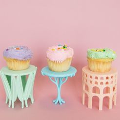 cupcakestands_g_display_large.jpg Fichier STL gratuit Porte-petits gâteaux・Design pour impression 3D à télécharger