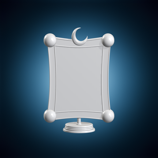 Galaxy Cosmic Scroll Frame 3D Print Model