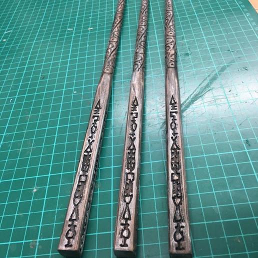 Sirius Black wand (split into 4 parts) 3D model