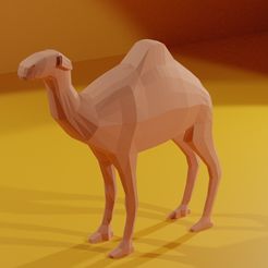 WhatsApp Image 2020-06-19 at 00.08.59.jpeg Download free STL file Low poly camel • 3D print design, Geralp