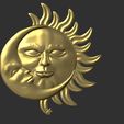 1.jpg Sun and Moon Pendant 3D print model