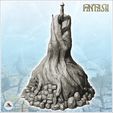 5.jpg Medieval fantasy house in a tree trunk with stone base (27) - Medieval Gothic Feudal Old Archaic Saga 28mm 15mm