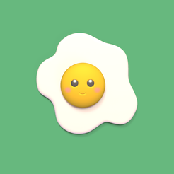 Egg1.png 3D-Datei Niedliches Ei・3D-druckbare Vorlage zum herunterladen