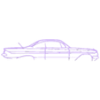 impala 1961.stl Wall Silhouette: Chevrolet Set