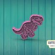 CUTTERDESIGN J Dy COOKIE CUTTER WAKER Tyrannosaurus Rex Dinosaur Cookie Cutter M9