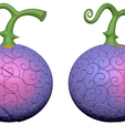 rend2.png Baku Baku no Mi ou Munch Munch Fruit, One Piece Wapol devil fruit .stl files, prontos para impressão 3d