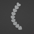 bottom-blender.png Flexi Heart Chain - Articulate Print-In-Place Chain of Heart - No Supports!