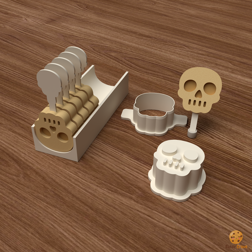 Skull Cake Pop Mold Set
