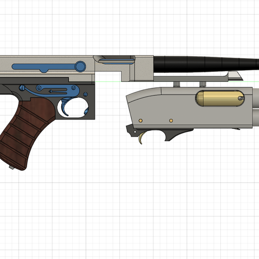 Thompson-assembly-with-remington.png Download file M41A Pulse Rifle • Template to 3D print, PaulsBoutique