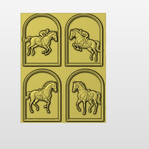 Horses 3D model