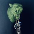 4.jpeg Tiger wall mount keychain holder