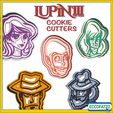 IG-LUPIN-01.jpg Datei OBJ - Satz von 5 COOKIECUTTER Thema Anime "LUPIN 3rd"