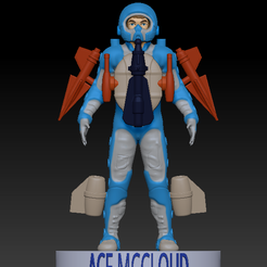 ace-mccloud.png Download OBJ file Ace McCloud from the centurions • 3D print object, SerFer88