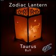 2-Taurus-Print-2.jpg Zodiac Lantern - Taurus (Bull)