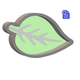 STL00881-2.png 1pc Leaf Bath Bomb Mold