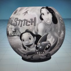 Archivo STL gratis Silueta Stitch Pajita Topper 🏠・Plan de la